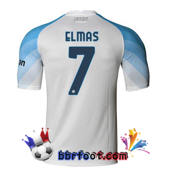 Maillot Foot SSC Naples (Elmas 7) Domicile Blanc 2022/2023