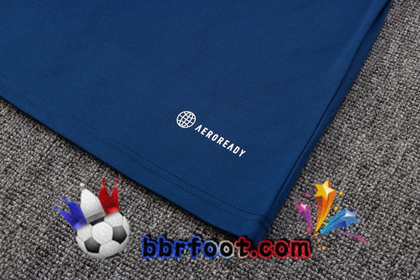 Polo Foot Manchester United + Pantalon Bleu Royal 2022/2023