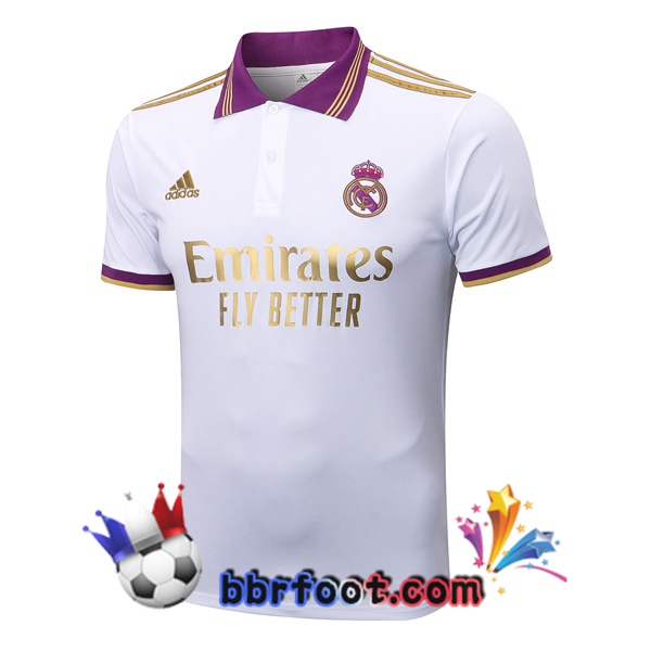 Polo Foot Real Madrid Blanc 2022/2023