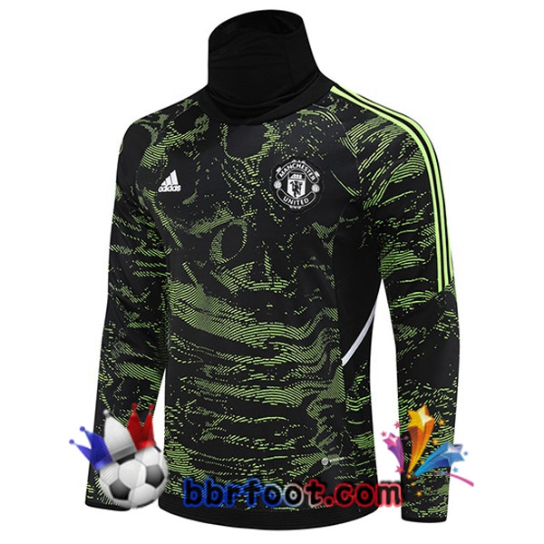Sweatshirts Homme Manchester United Col haut Vert 2022/2023