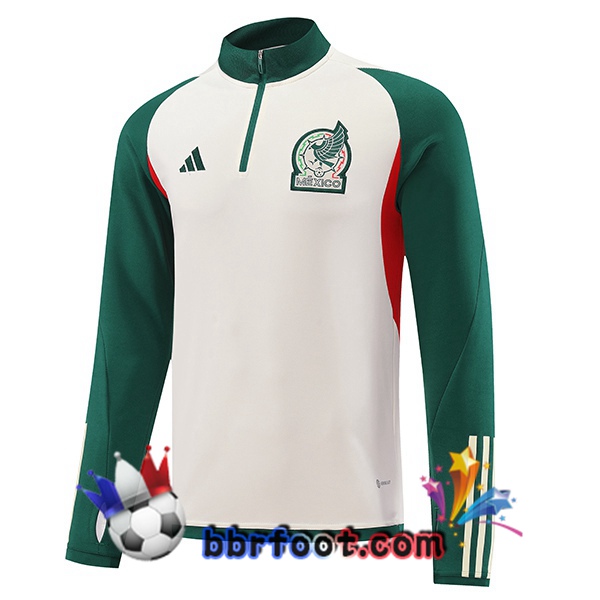 Sweatshirts Homme Mexique Blanc Vert 2022/2023