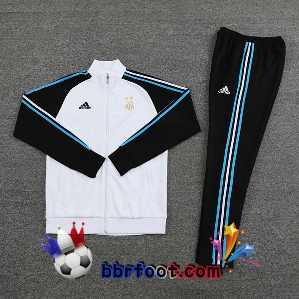Veste Survetement Foot Argentine Blanc 2022/2023
