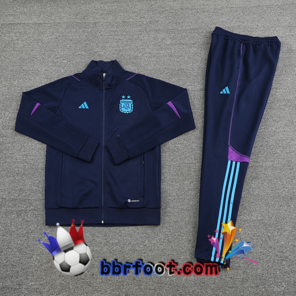 Veste Survetement Foot Argentine Bleu Royal 2022/2023