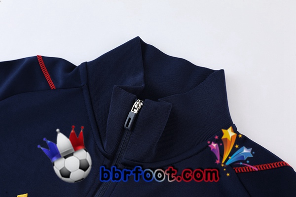 Veste Survetement Foot Espagne Bleu Royal 2022/2023