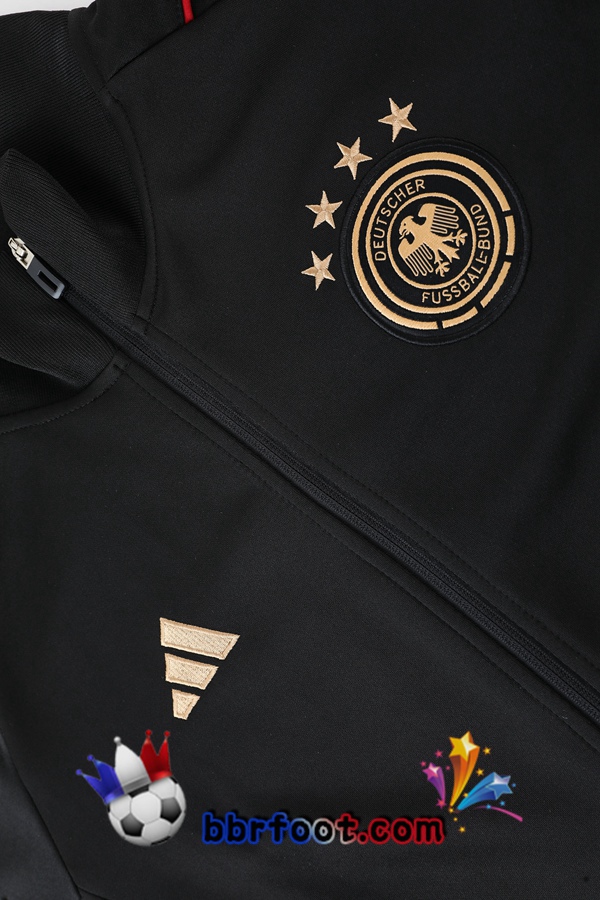 Veste Survetement Foot Allemagne Noir 2022/2023