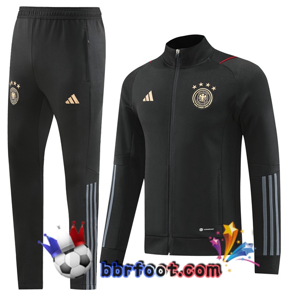 Veste Survetement Foot Allemagne Noir 2022/2023