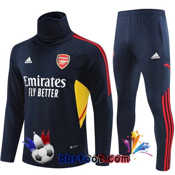 Survetement Foot Arsenal Col haut Bleu Royal 2022/2023