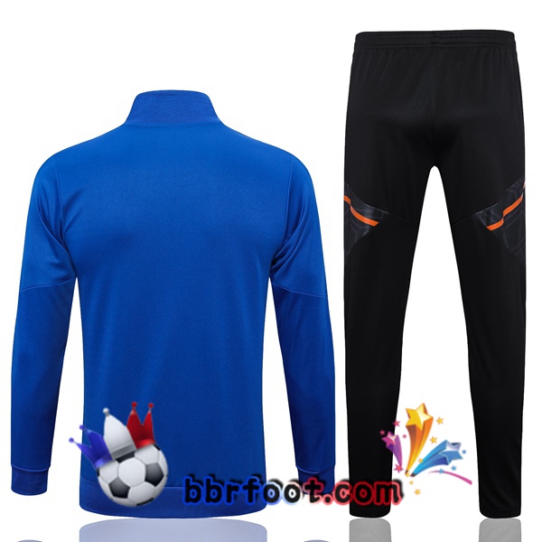 Veste Survetement Foot Real Madrid Bleu 2022/2023