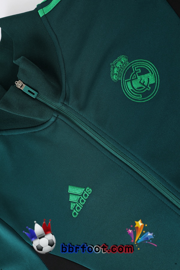 Veste Survetement Foot Real Madrid Vert 2022/2023