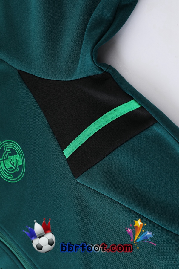 Veste Survetement Foot Real Madrid Vert 2022/2023