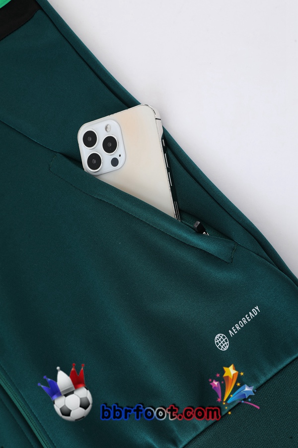 Veste Survetement Foot Real Madrid Vert 2022/2023