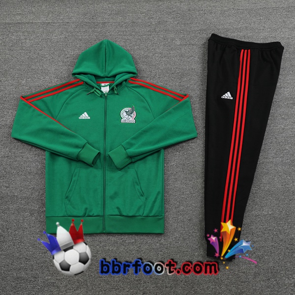 Veste A Capuche Survetement Foot Mexique Vert 2022/2023