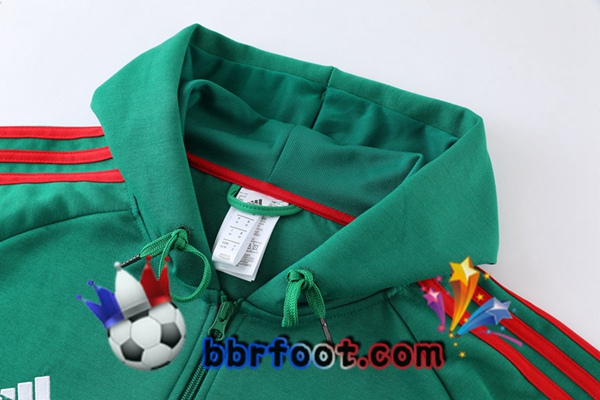 Veste A Capuche Survetement Foot Mexique Vert 2022/2023