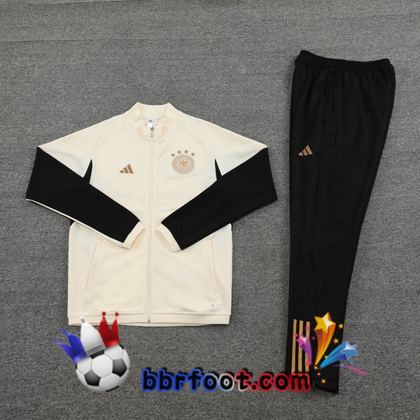 Veste Survetement Foot Allemagne Blanc 2022/2023