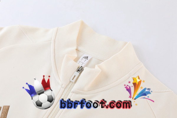 Veste Survetement Foot Allemagne Blanc 2022/2023