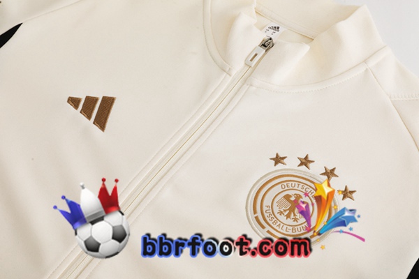 Veste Survetement Foot Allemagne Blanc 2022/2023
