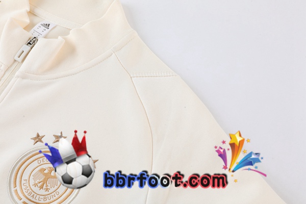 Veste Survetement Foot Allemagne Blanc 2022/2023