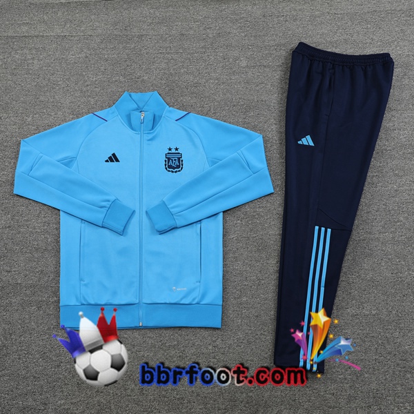 Veste Survetement Foot Argentine Bleu 2022/2023