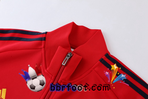 Veste Survetement Foot Espagne Rouge 2022/2023