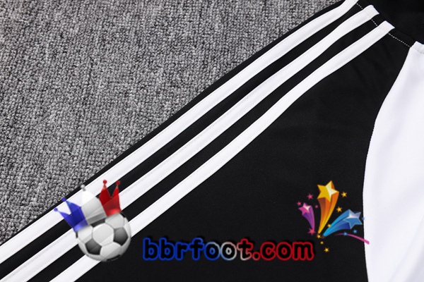 Veste Survetement Foot Allemagne Noir Blanc 2022/2023