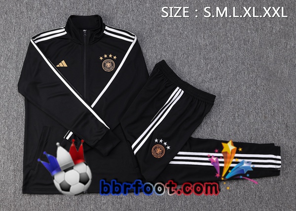 Veste Survetement Foot Allemagne Noir 2022/2023