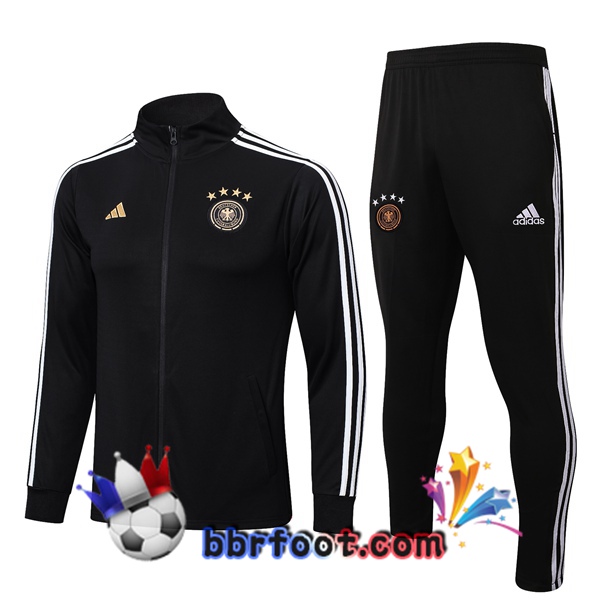 Veste Survetement Foot Allemagne Noir 2022/2023