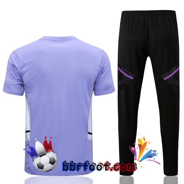 Training T-Shirts Real Madrid + Pantalon Pourpre 2022/2023