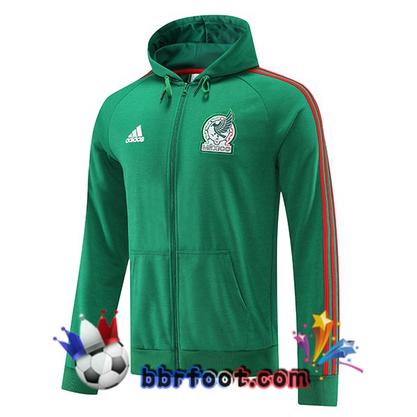 Veste A Capuche Mexique Vert 2022/2023