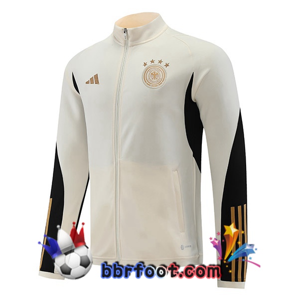 Veste Foot Allemagne Blanc 2022/2023