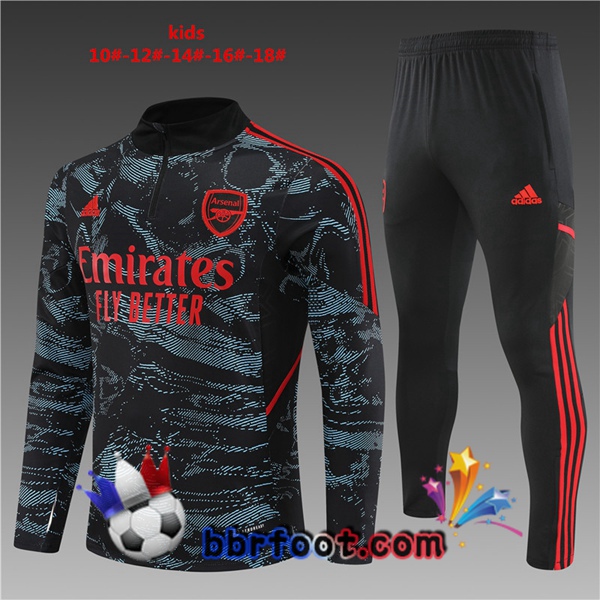 Survetement Foot Arsenal Enfant Rouge Bleu 2022/2023