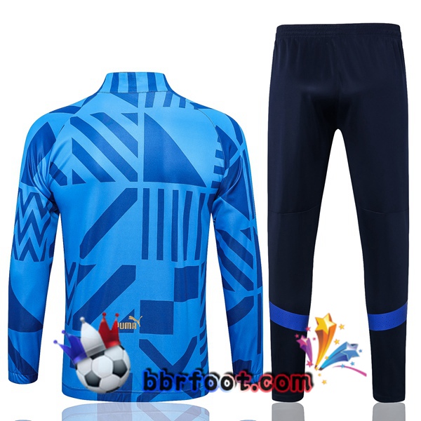 Veste Survetement Foot Italie Bleu 2022/2023