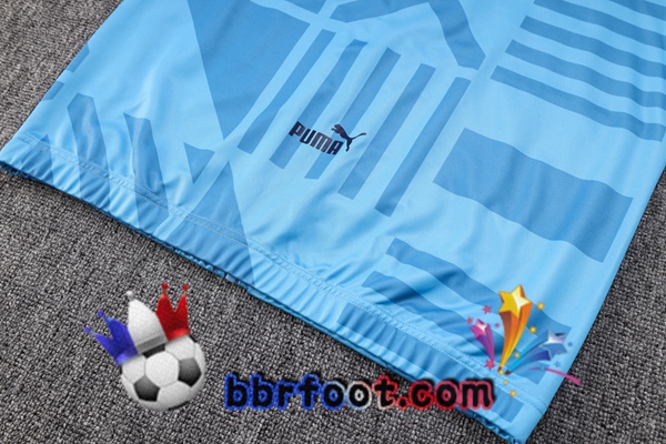 Veste Survetement Foot Manchester City Bleu 2022/2023