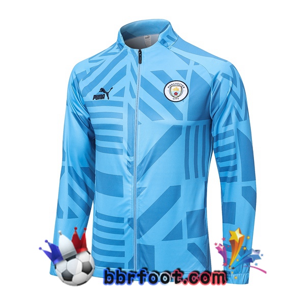 Veste Foot Manchester City Bleu 2022/2023