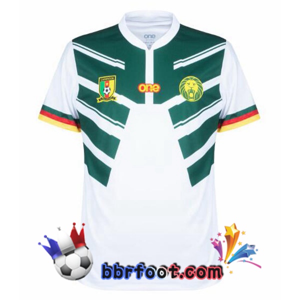 Maillots Equipe de Cameroun Exterieur Blanc Vert 2022/2023 Maillots Equipe de Cameroun Exterieur Blanc Vert 2022/2023