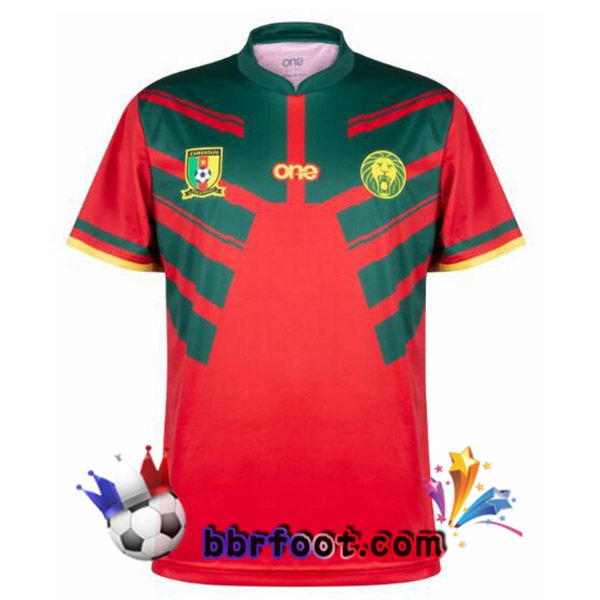 Maillots Equipe de Cameroun Third Rouge Vert 2022/2023 Maillots Equipe de Cameroun Third Rouge Vert 2022/2023