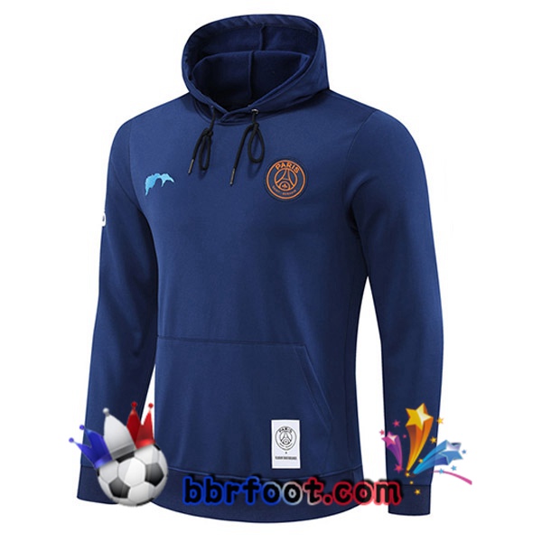 Sweatshirt à Capuche Paris PSG Bleu Royal 2022/2023