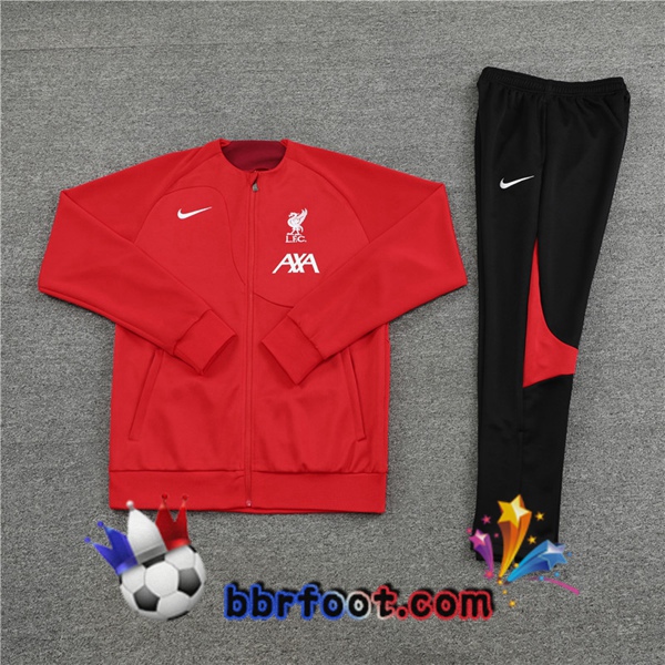 Veste Survetement Foot FC Liverpool Rouge 2022/2023
