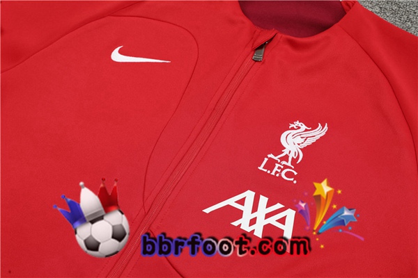 Veste Survetement Foot FC Liverpool Rouge 2022/2023