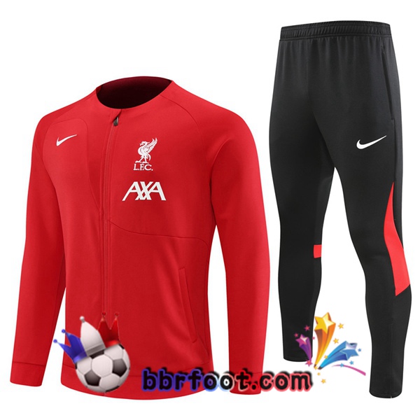 Veste Survetement Foot FC Liverpool Rouge 2022/2023