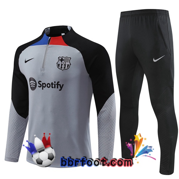 Survetement Foot FC Barcelone Gris 2022/2023