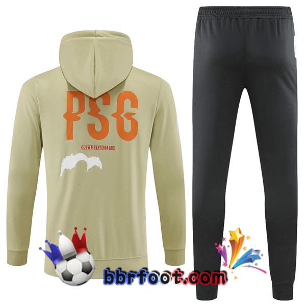 Capuche Survetement Foot Paris PSG Marron 2022/2023