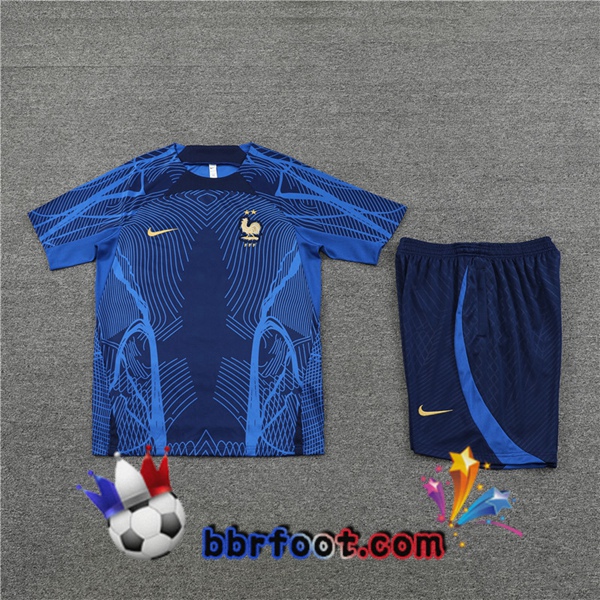 Training T-Shirts France + Shorts Bleu 2022/2023