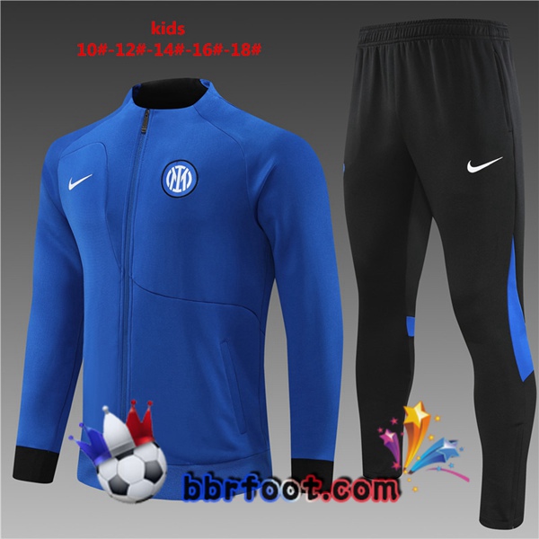 Veste Survetement Foot Inter Milan Enfant Bleu 2022/2023