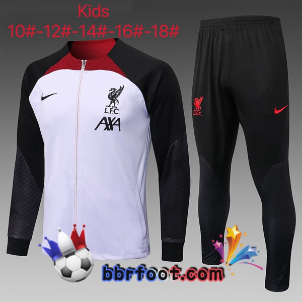 Veste Survetement Foot FC Liverpool Enfant Pourpre 2022/2023