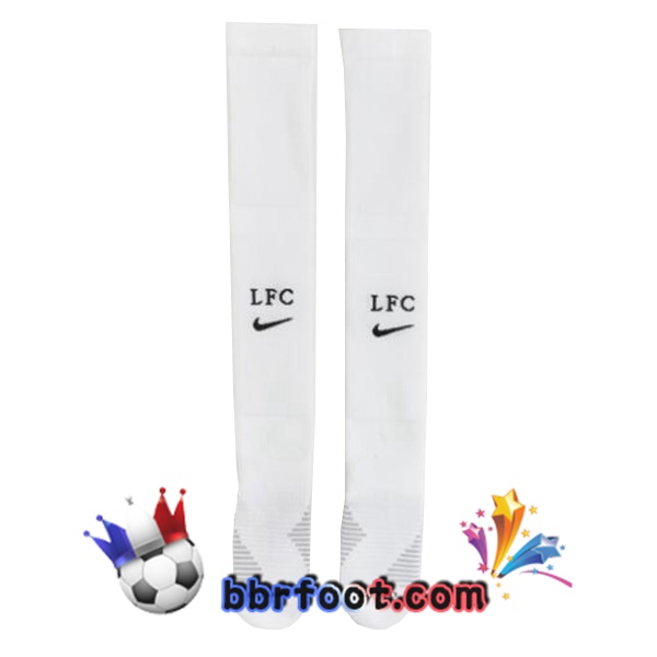 Chaussettes Foot FC Liverpool Exterieur Blanc 2022/2023
