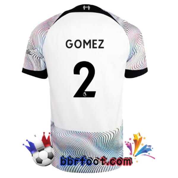 Maillot Foot FC Liverpool (GOMEZ 2) Exterieur Blanc 2022/2023 Maillot Foot FC Liverpool (GOMEZ 2) Exterieur Blanc 2022/2023
