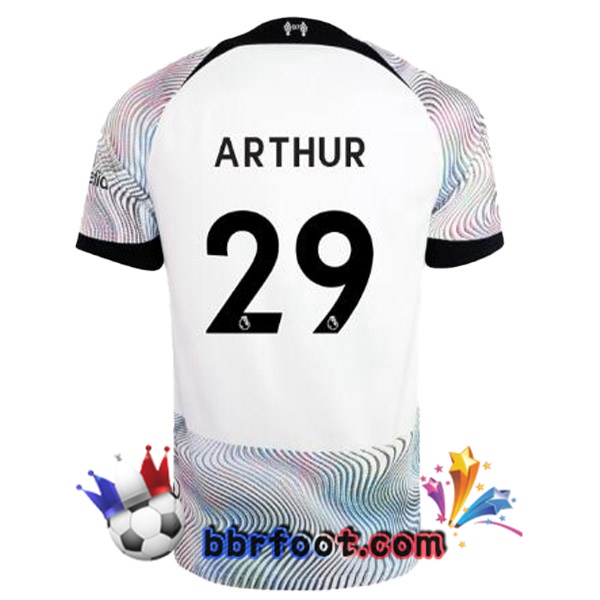 Maillot Foot FC Liverpool (ARTHUR 29) Exterieur Blanc 2022/2023
