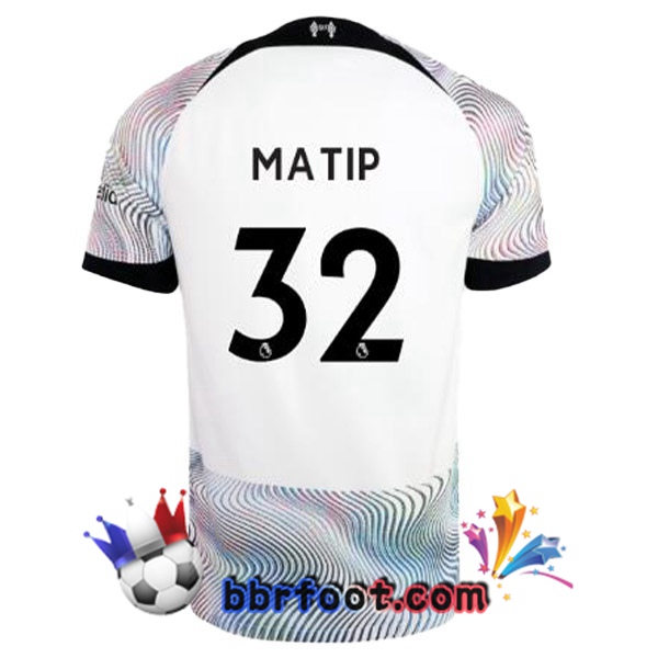 Maillot Foot FC Liverpool (MATIP 32) Exterieur Blanc 2022/2023