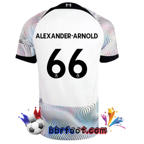 Maillot Foot FC Liverpool (ALEXANDER-ARNOLD 66) Exterieur Blanc 2022/2023