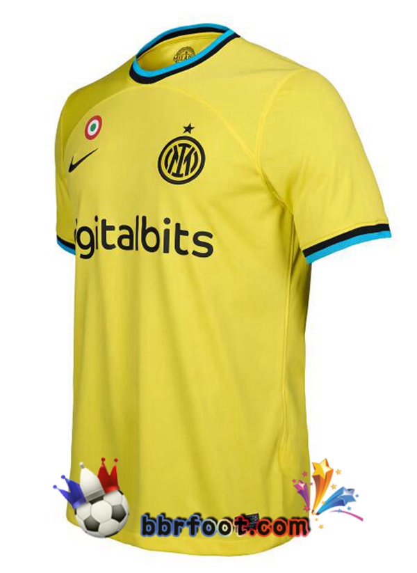 Maillot Foot Inter Milan Third Jaune 2022/2023